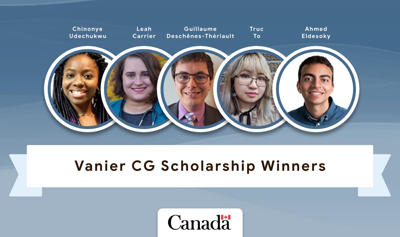 vanier cgs scholarship winners