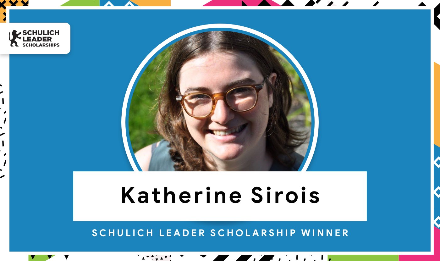 Katherine Sirois winning a schulich leader scholarship